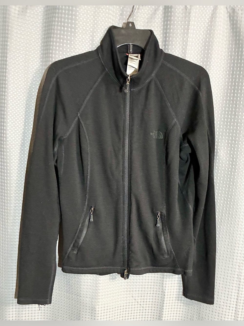 The North Face Women Merino Wool Full-Zip Jacket M Black Athletic Gorpcore Flaw